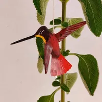 Pássaro de Madeira Beija Flor Violeta | Comprar Lojinha Uai - imagem 2