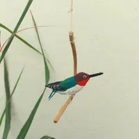 Pássaro de Madeira Beija Flor Abelha Menor do Mundo - imagem 1