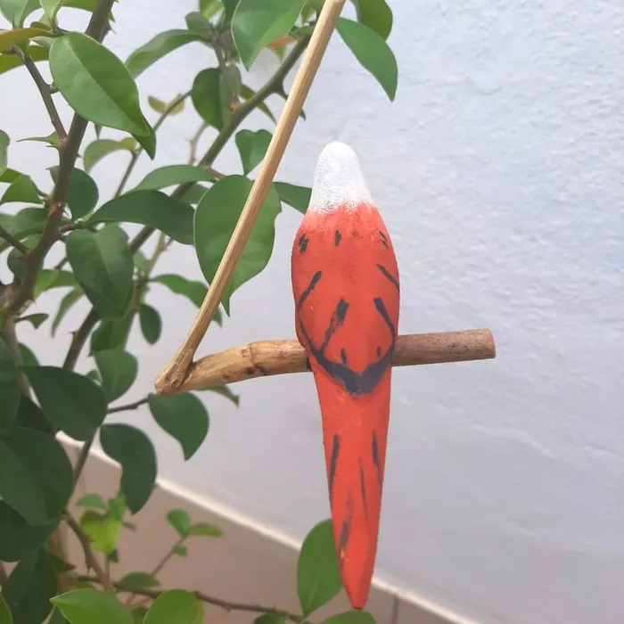 Pássaro de Madeira Rolinha | Comprar na Lojinha Uai