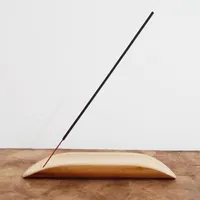 Porta Incenso de Bambu Artesanal Formato de Folha | Comprar na Lojinha Uai - imagem 1