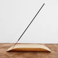 Porta Incenso de Bambu Artesanal Formato de Folha | Comprar na Lojinha Uai - imagem 1