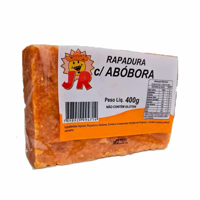 Rapadura com Abóbora 400g - Doces JR | Comprar na Lojinha Uai