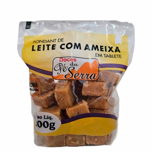 Doce de Leite com Ameixa Mineiro em Cubinhos 200g - Doces Pé da Serra