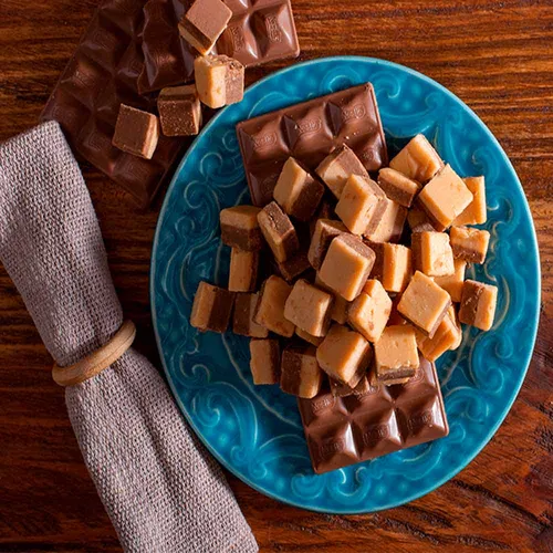 Doce de Leite com Chocolate Mineiro em Cubinhos 200g - Doces Pé da Serra