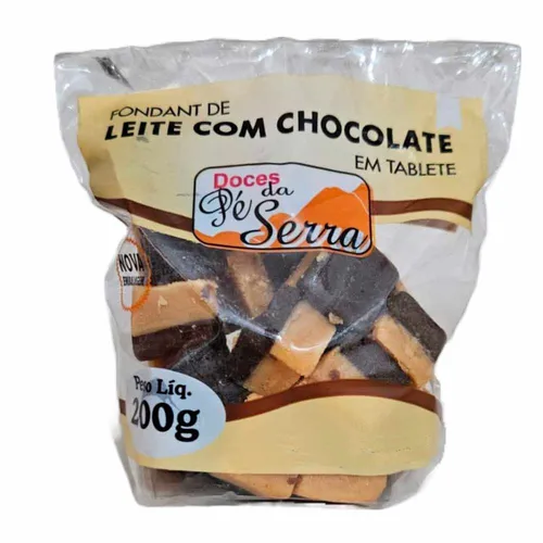 Doce de Leite com Chocolate Mineiro em Cubinhos 200g - Doces Pé da Serra