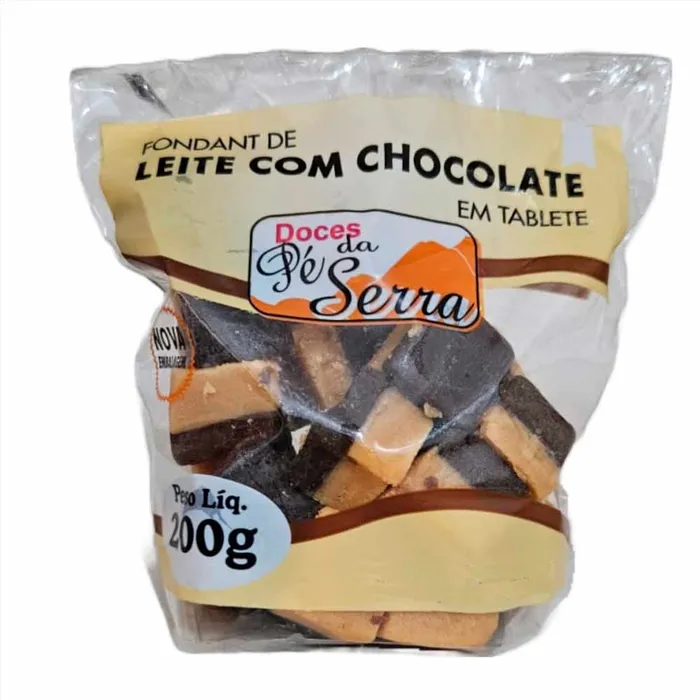 Doce de Leite com Chocolate Mineiro em Cubinhos 200g | Comprar na Lojinha Uai