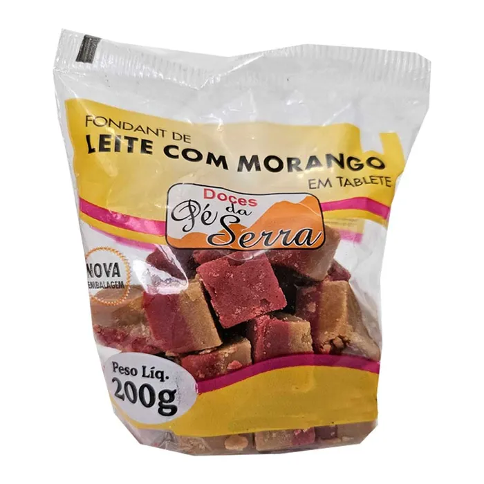 Doce de Leite com Morango Mineiro em Cubinhos | Comprar na Lojinha Uai