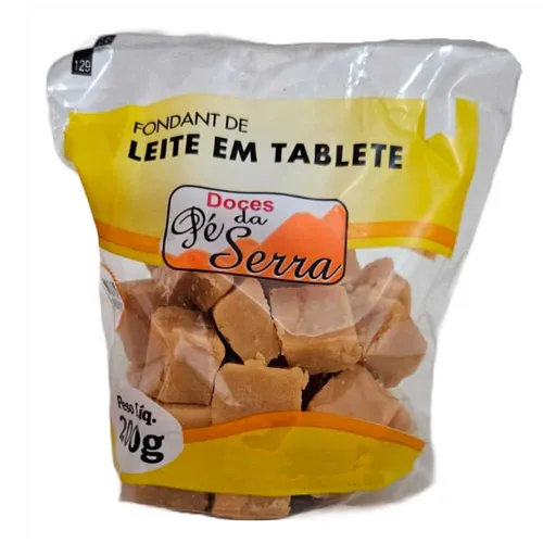 Doce de Leite Mineiro Puro em Cubinhos 200g - Doces Pé da Serra