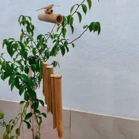 Sino dos Ventos de Bambu - Modelo Beija-flor | Comprar na Lojinha Uai - imagem 1