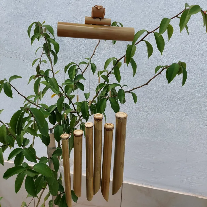 Sino dos Ventos de Bambu - Modelo Passarinho | Comprar na Lojinha Uai