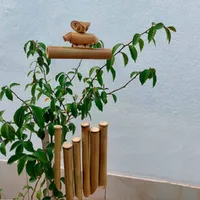Sino dos Ventos de Bambu de Coruja | Comprar na Lojinha Uai - imagem 1