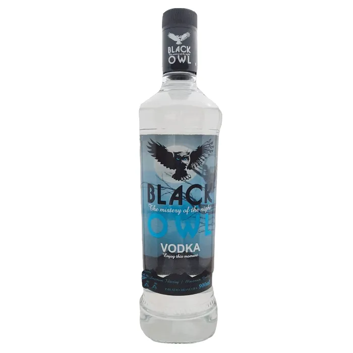 Vodka Black Owl 900 ml | Comprar na Lojinha Uai