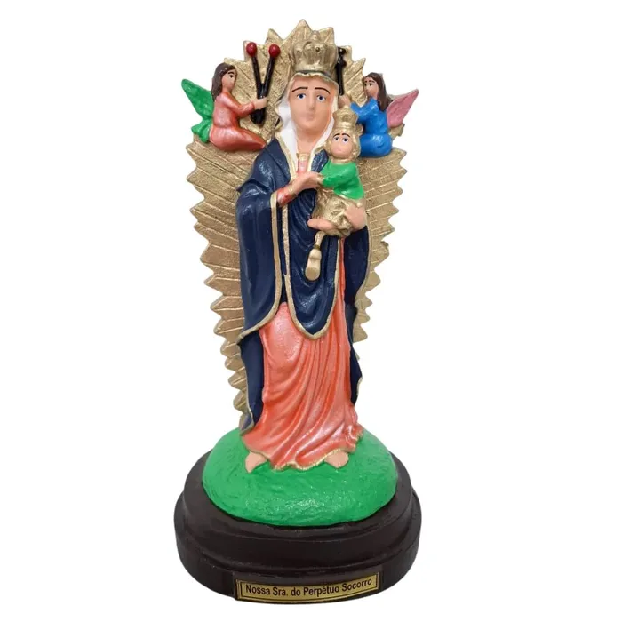 Imagem de Nossa Senhora do Perpétuo Socorro de Borracha | Comprar na Lojinha Uai