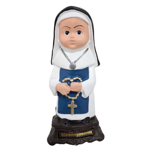 Imagem de Santa Irmã Dulce Infantil de Borracha Inquebrável - 14 cm