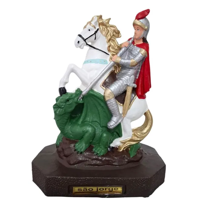 Imagem de São Jorge de Borracha Inquebrável - 21 cm | Comprar na Lojinha Uai