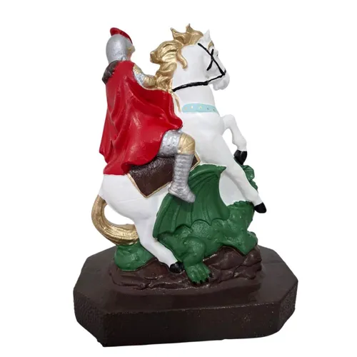 Imagem de São Jorge em Borracha Inquebrável - 21 cm