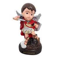 Kit Trio de Arcanjos São Miguel São Rafael e São Gabriel Infantil de Borracha | Lojinha Uai - imagem 4