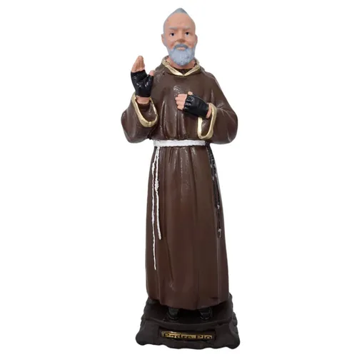 Imagem de São Padre Pio de Borracha Inquebrável - 20 cm