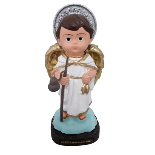 Imagem de São Rafael Arcanjo Infantil de Borracha Inquebrável - 16 cm