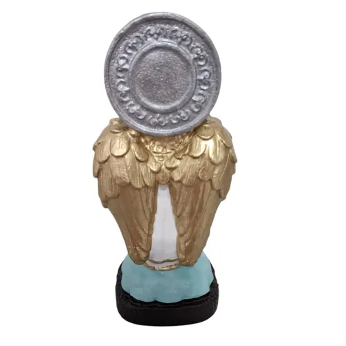 Imagem Infantil de São Rafael Arcanjo em Borracha Inquebrável - 16 cm