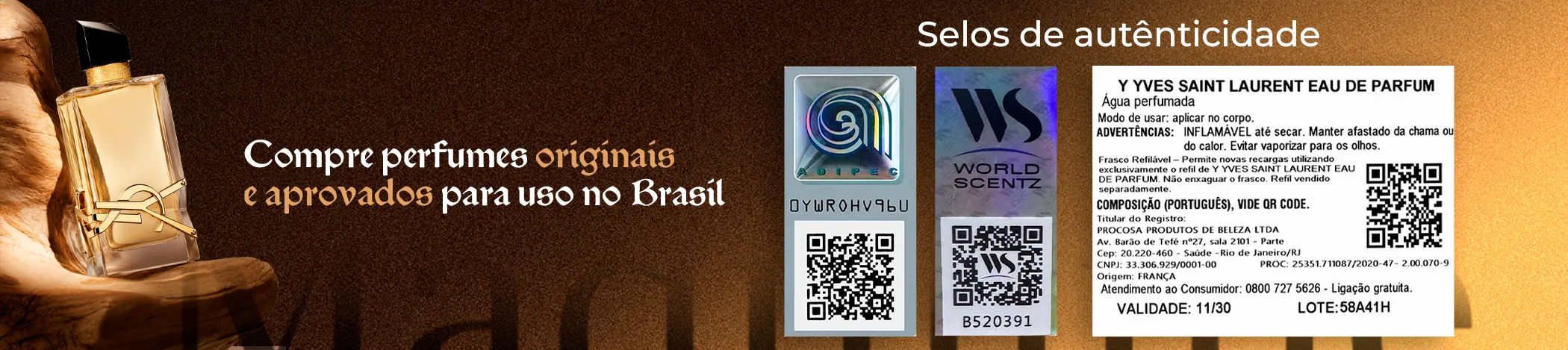 Banner Autencidade com Selos