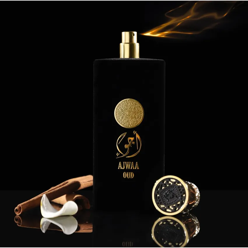 Perfume Árabe Ajwaa Oud Black EDP Masculino Nusuk 100ml