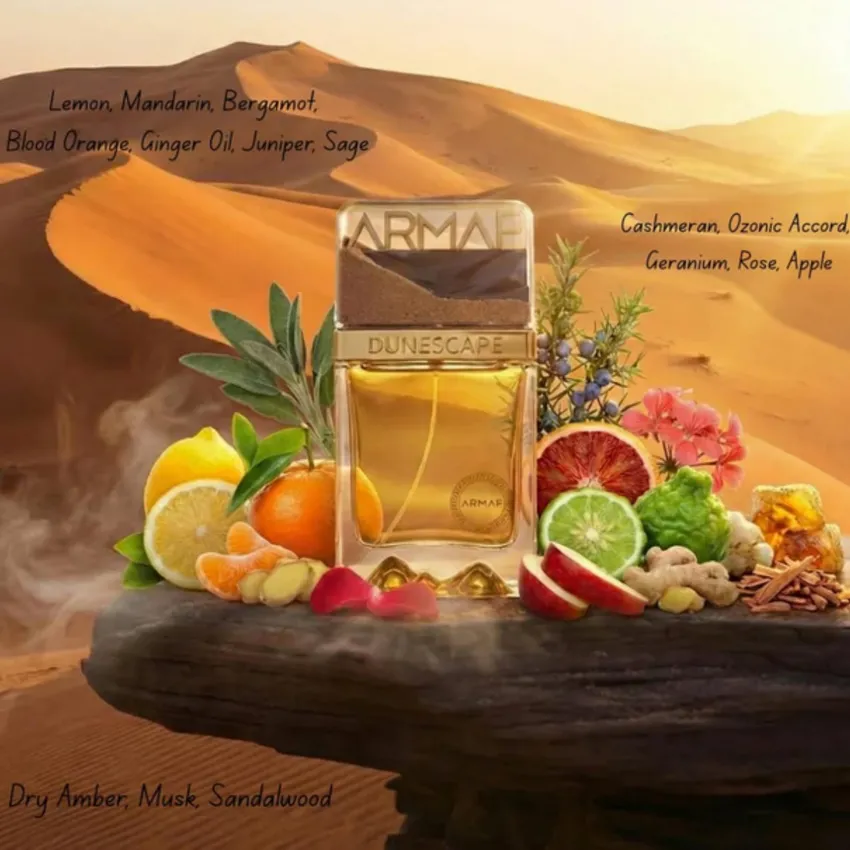 Perfume Árabe Dunescape Dubai Extrait de Parfum Unissex Armaf 100ml