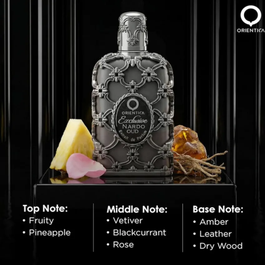 Perfume Árabe Exclusive Nardo Oud Extrait de Parfum Unissex Orientica 80ml