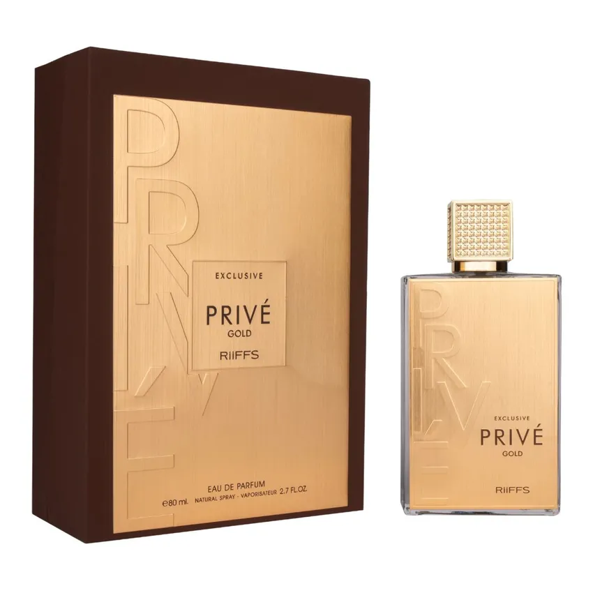 Perfume Árabe Exclusive Privé Gold EDP Masculino Riiffs 80ml