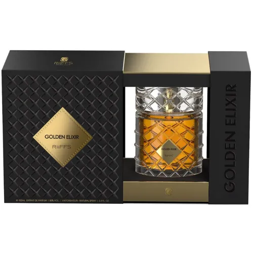 Perfume Árabe Golden Elixir Extrait de Parfum Unissex Riiffs - 100ml