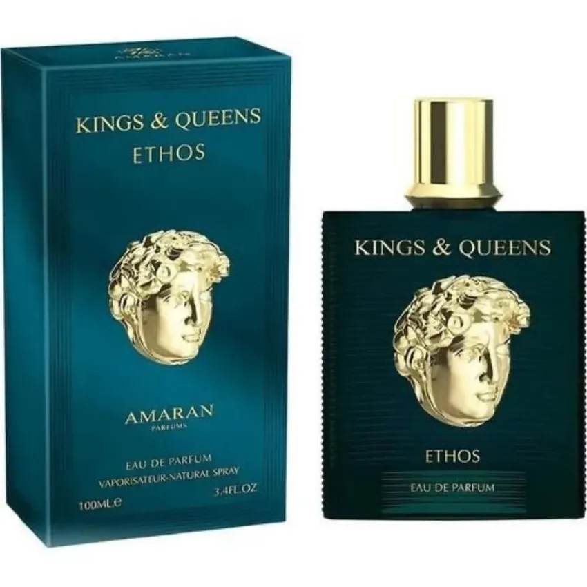 Perfume Árabe Kings & Queens Ethos EDP Masculino Amaran 100ml