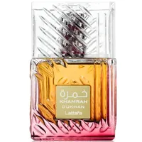 Perfume Árabe Lattafa Khamrah Dukhan EDP Unissex 100ml - imagem 4