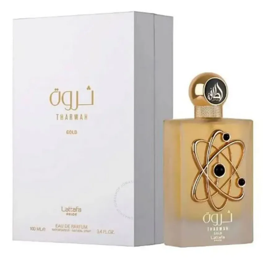 Perfume Árabe Lattafa Tharwah Gold EDP Feminino 100ml