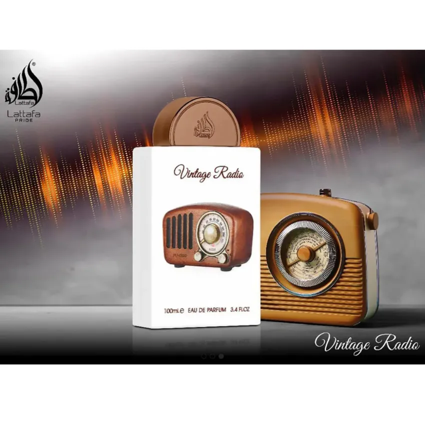 Perfume Árabe Lattafa Vintage Radio EDP Unissex 100ml