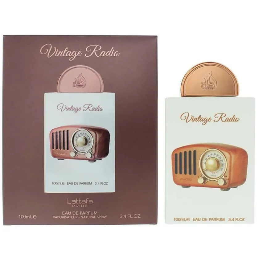 Perfume Árabe Lattafa Vintage Radio EDP Unissex 100ml