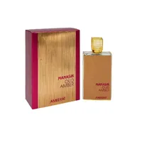Perfume Árabe Oud Amber Ameerat EDP Unissex Manasik 100ml - imagem 1