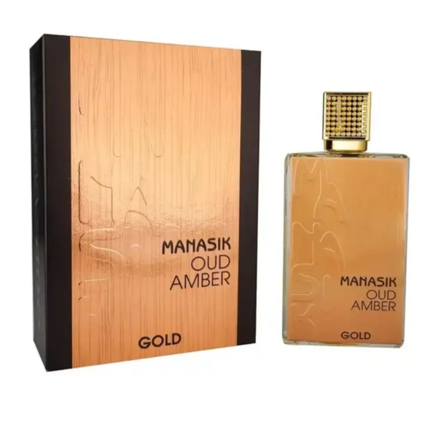 Perfume Árabe Oud Amber Gold EDP Unissex Manasik 100ml