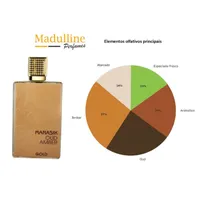 Perfume Árabe Oud Amber Gold EDP Unissex Manasik 100ml - imagem 4