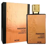 Perfume Árabe Oud Amber Noir EDP Unissex Manasik 100ml - imagem 1