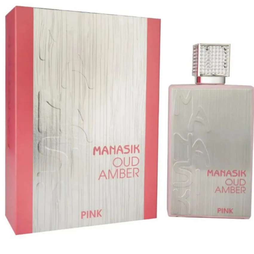 Perfume Árabe Oud Amber Pink EDP Feminino Manasik 100ml