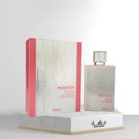 Perfume Árabe Oud Amber Pink EDP Feminino Manasik 100ml - imagem 3