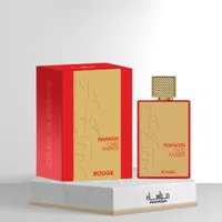 Perfume Árabe Oud Amber Rouge EDP Unissex Manasik 100ml - imagem 3