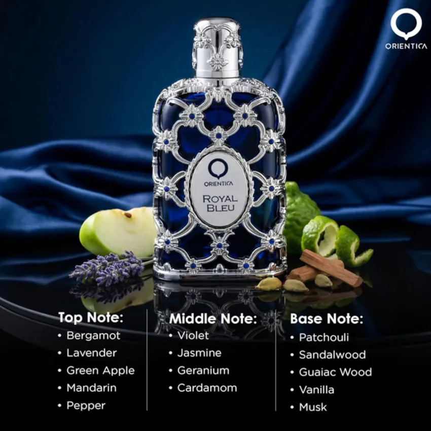 Perfume Árabe Royal Bleu EDP Unissex Orientica 80ml