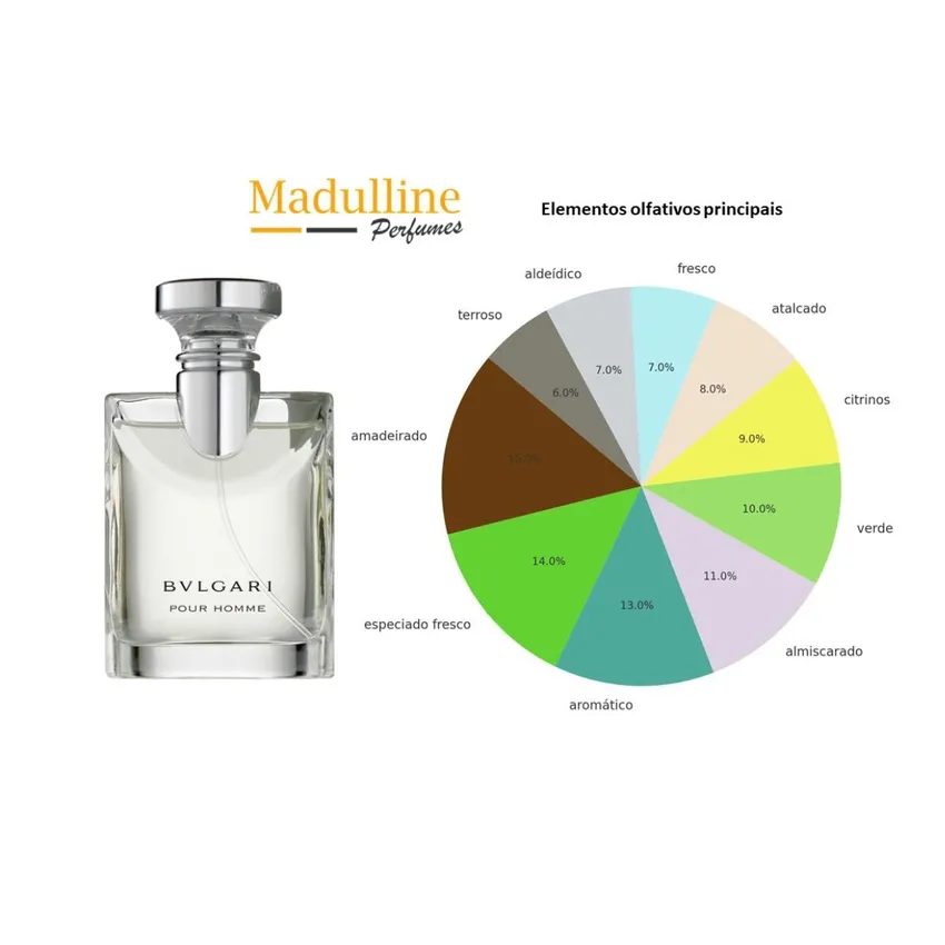 Perfume Bvlgari Pour Homme EDT Masculino 100ml