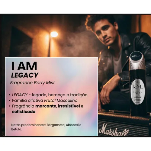 Body Splash Armaf I am Legacy Masculino - 250ml  