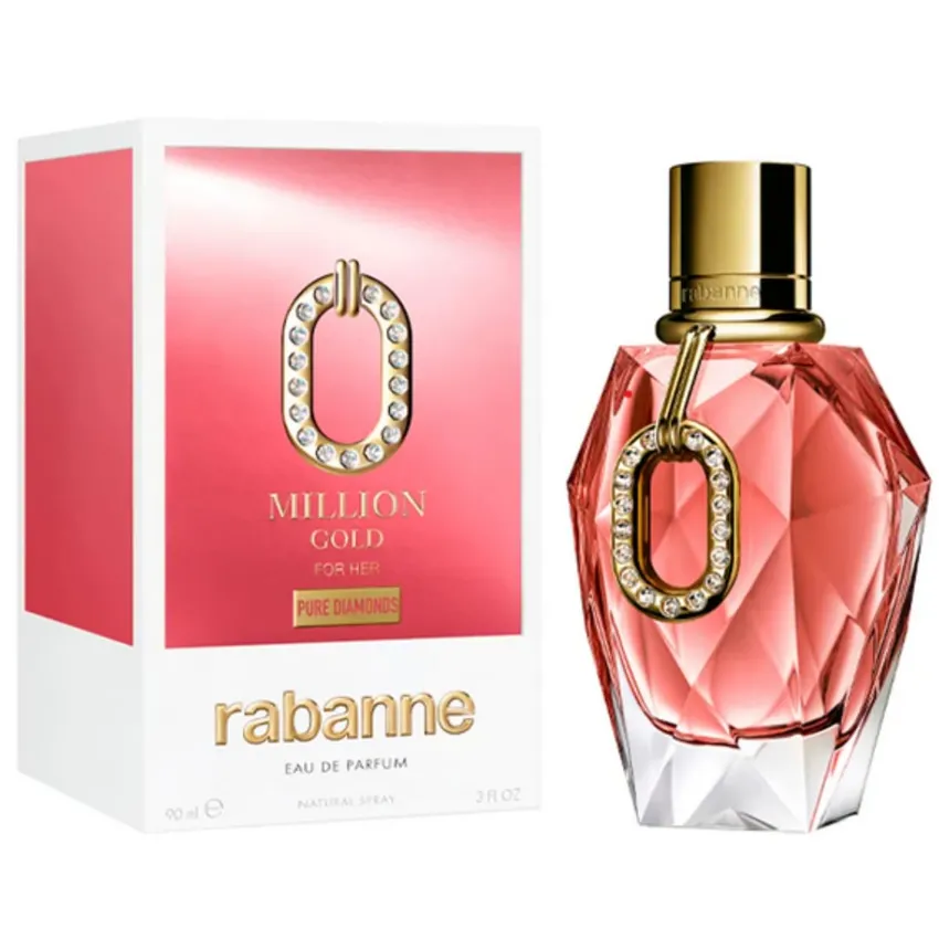 Perfume Million Gold For Her Pure Diamonds EDP Feminino Rabanne 80ml