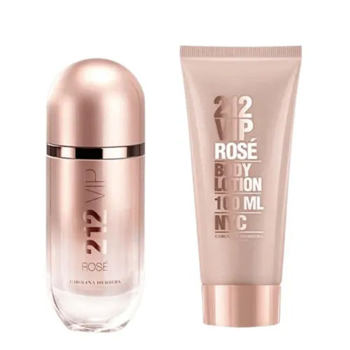 Kit Coffret  212 Vip Rosé EDP 80ml + Creme Corporal 100ml Feminino