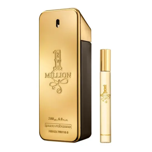 Kit Coffret 1 Million EDT Masculino 200ml + Travel 10ml