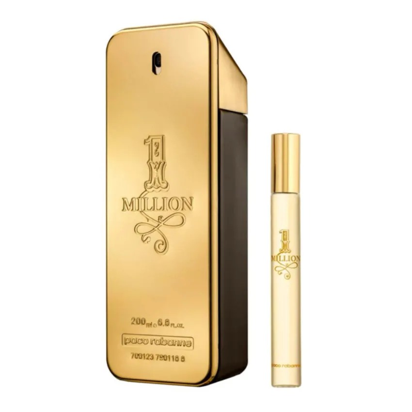 Kit Coffret 1 Million EDT Masculino 200ml + Travel 10ml