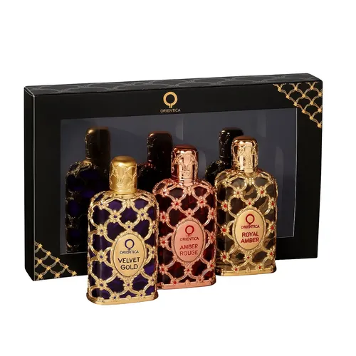 Kit Coffret Amber Rouge + Royal Amber + Velvet Gold (3 x 30ml) - Orientica